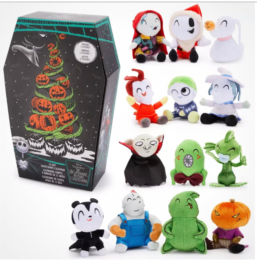 Disney Nightmare Before Christmas Plush 13 Day Countdown Calendar