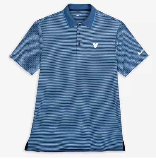 Disney Mickey Striped Performance Nike Dri-Fit Polo Shirt for Men