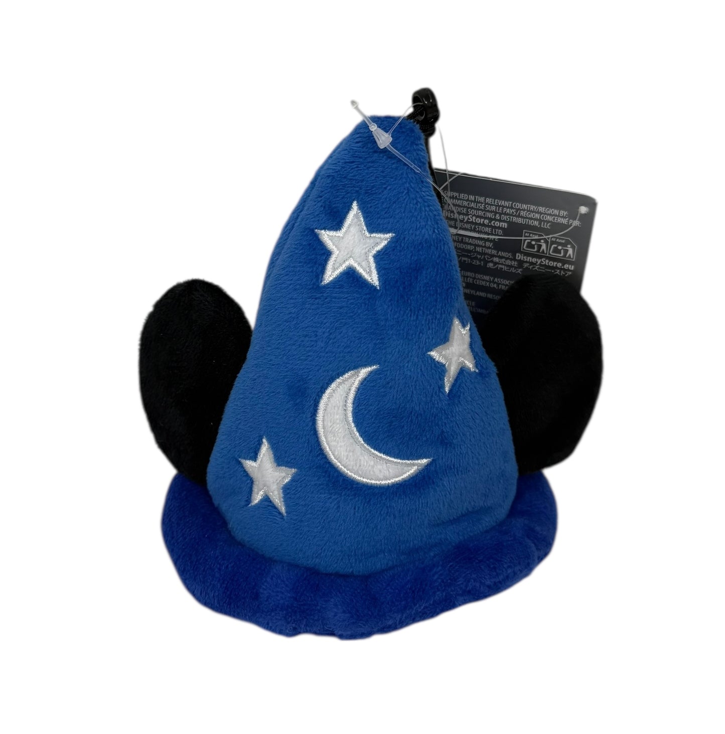 Disney Sorcerer Hat Mickey Tote Bag Reusable Packable Keychain Clip