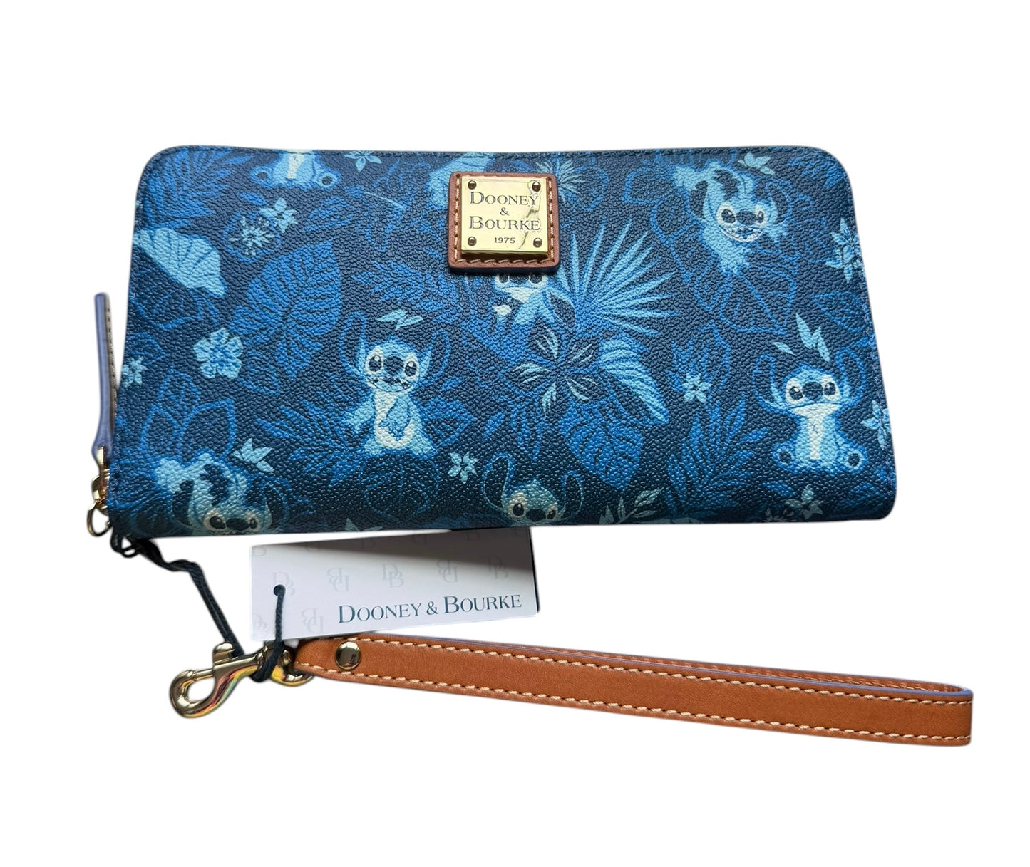Disney Stitch Dooney & Bourke Wallet Wristlet-Blue