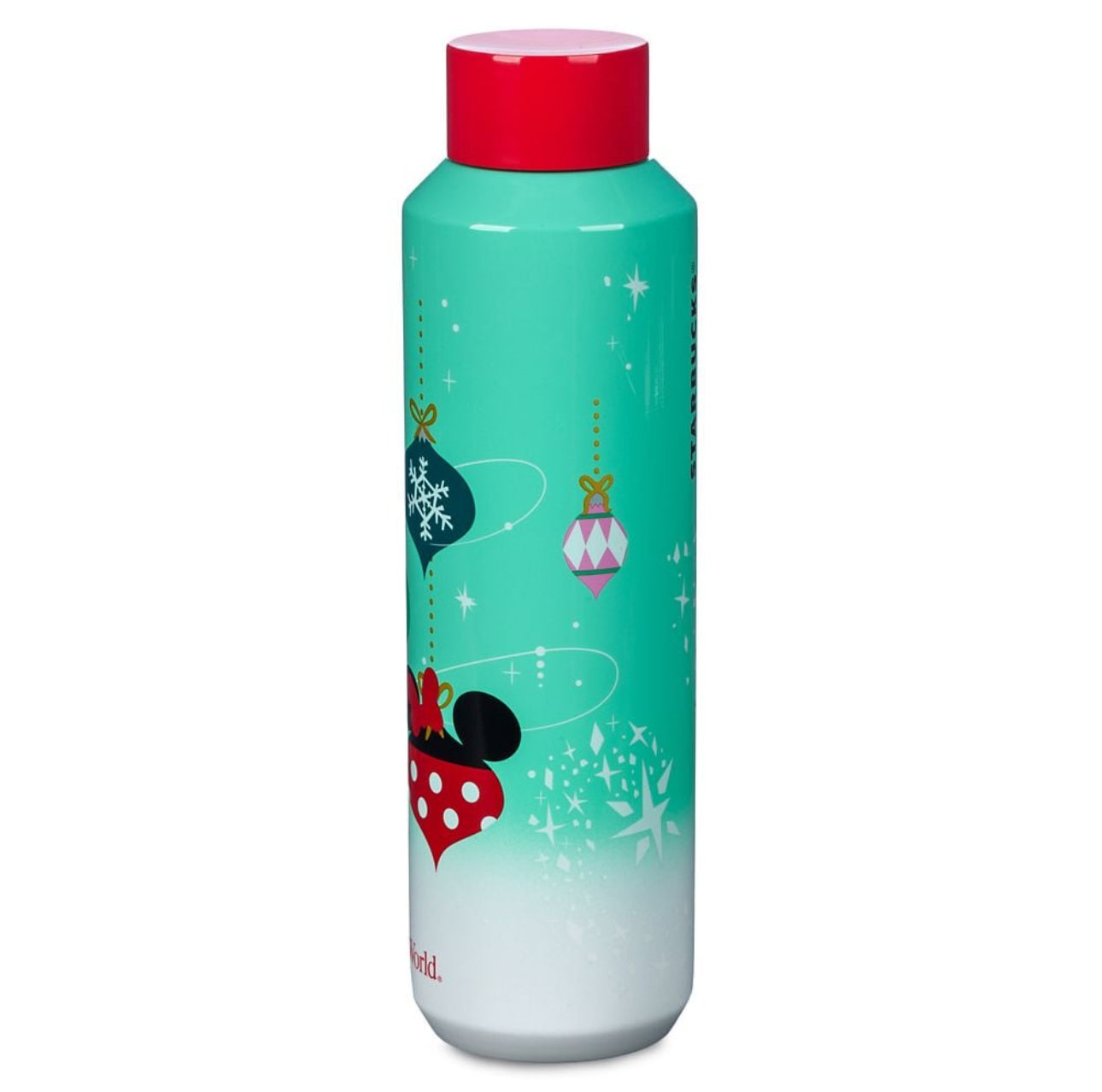 Walt Disney World Starbucks Mickey Holiday Ornaments Water Bottle