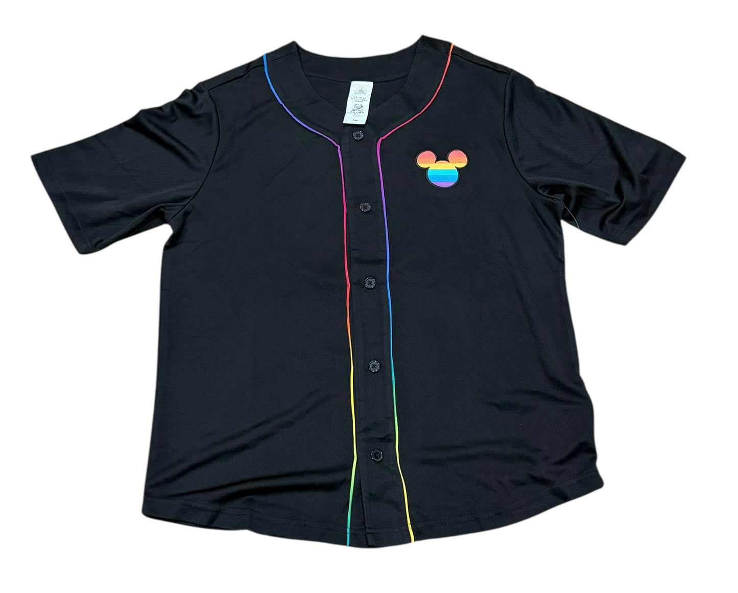 Walt Disney World Rainbow Pride Mickey Baseball Jersey