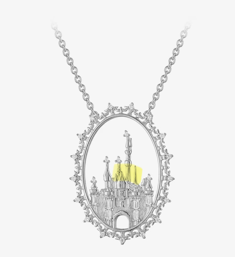 Disneyland 70th Anniversary Castle Necklace Rebecca Hook