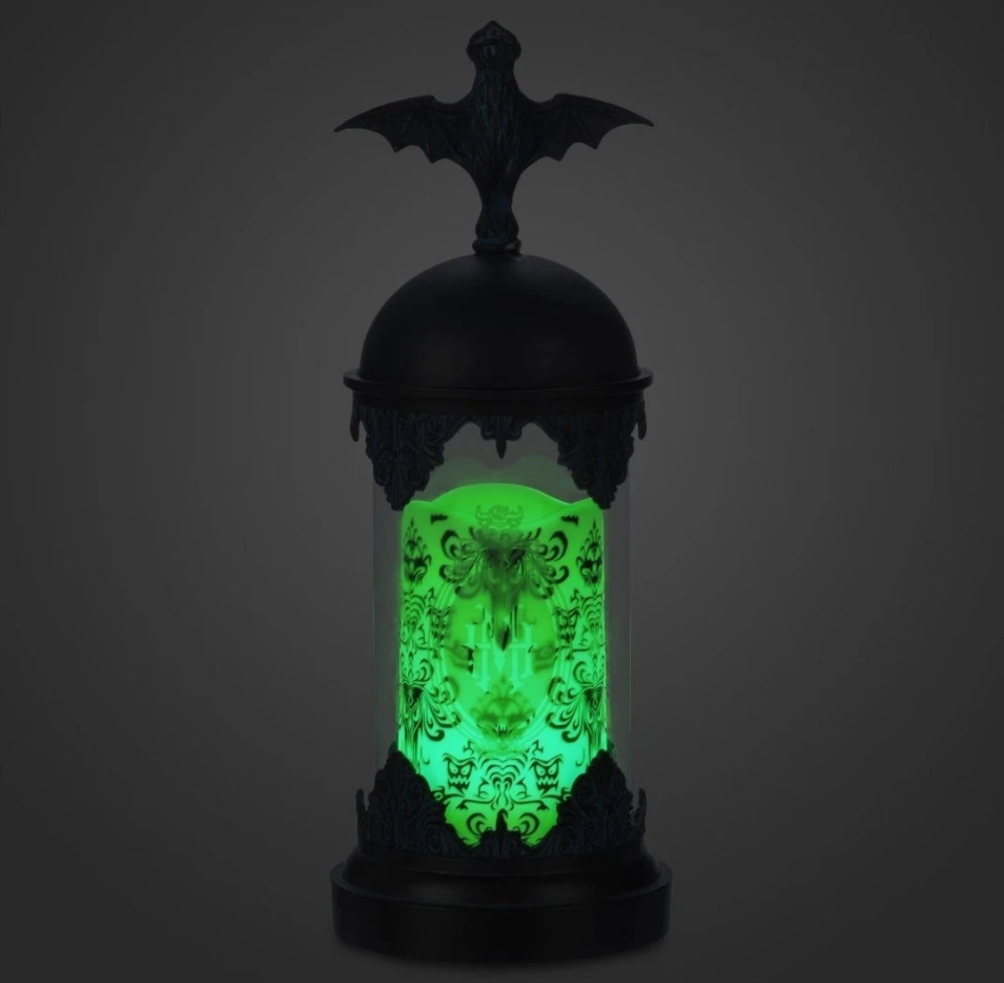 Disney Haunted Mansion Light-Up Hurricane Candle Set Color Changing