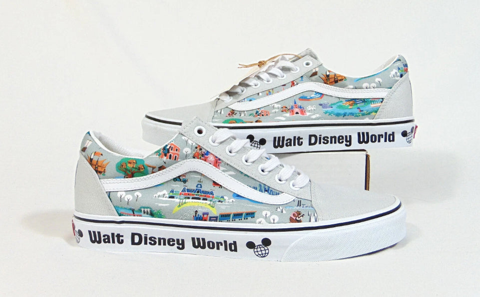 Walt Disney World 50th Anniversary VANS Shoes Old Skool Men 9 womens 10.5