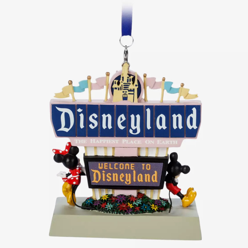Disneyland Marquee Light-Up Living Magic Sketchbook Ornament