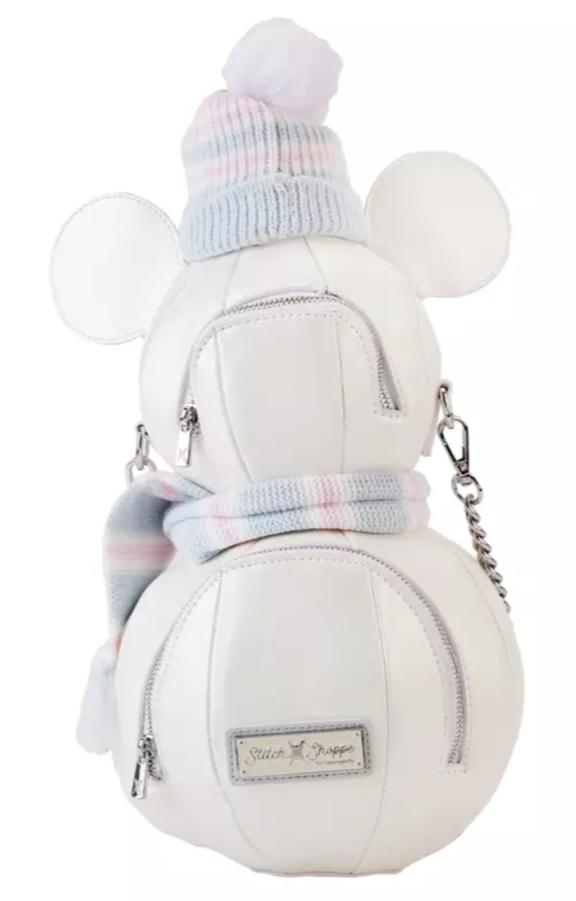 Disney Mickey Snowman Loungefly Figural Crossbody Bag Purse