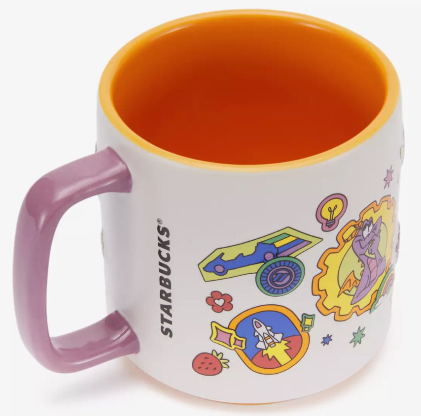 Walt Disney World Epcot Starbucks Mug-Figment, Spaceship Earth