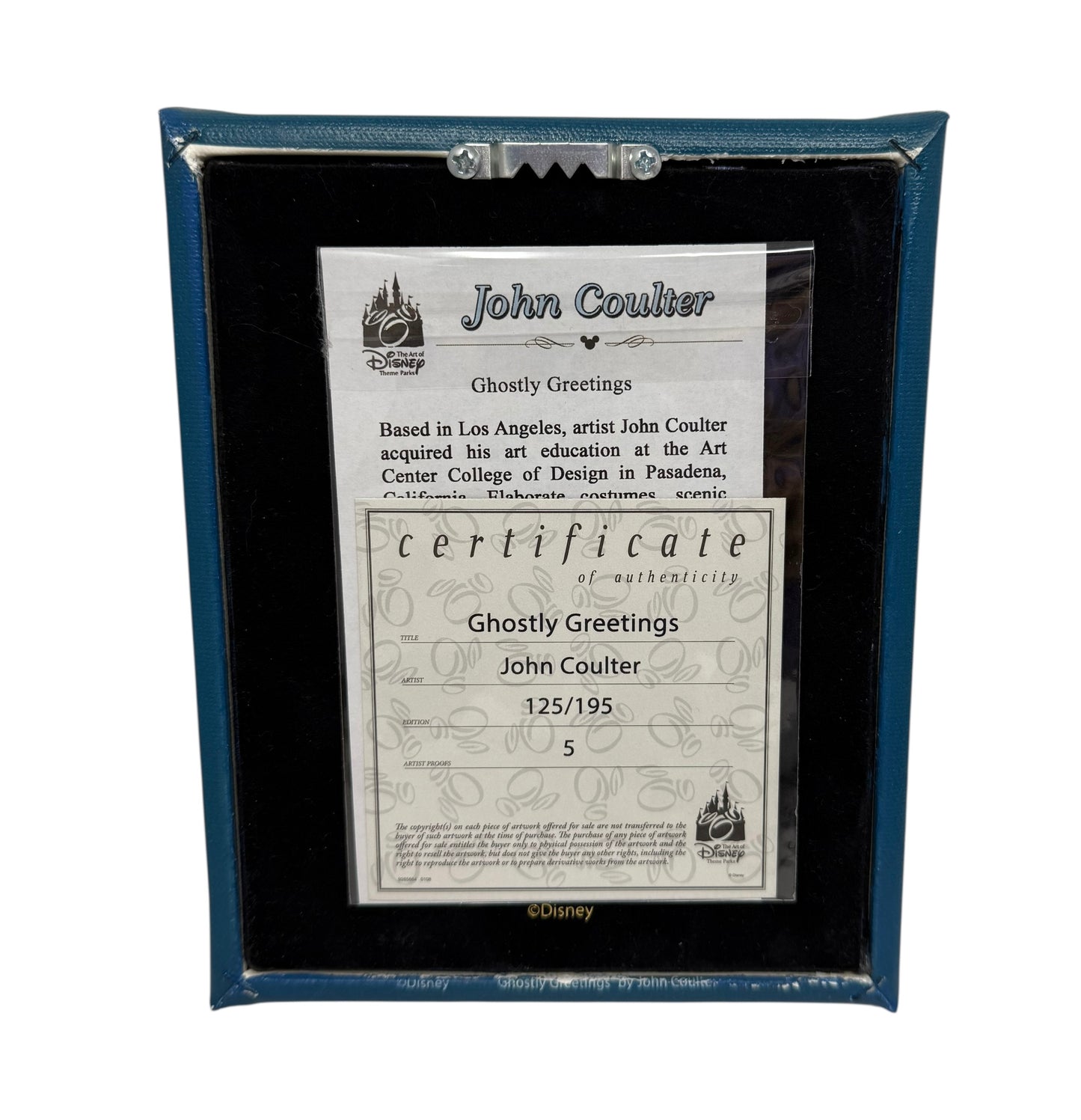 Disney Haunted Mansion Wrapped Canvas-Ghostly Greetings- John Coulter