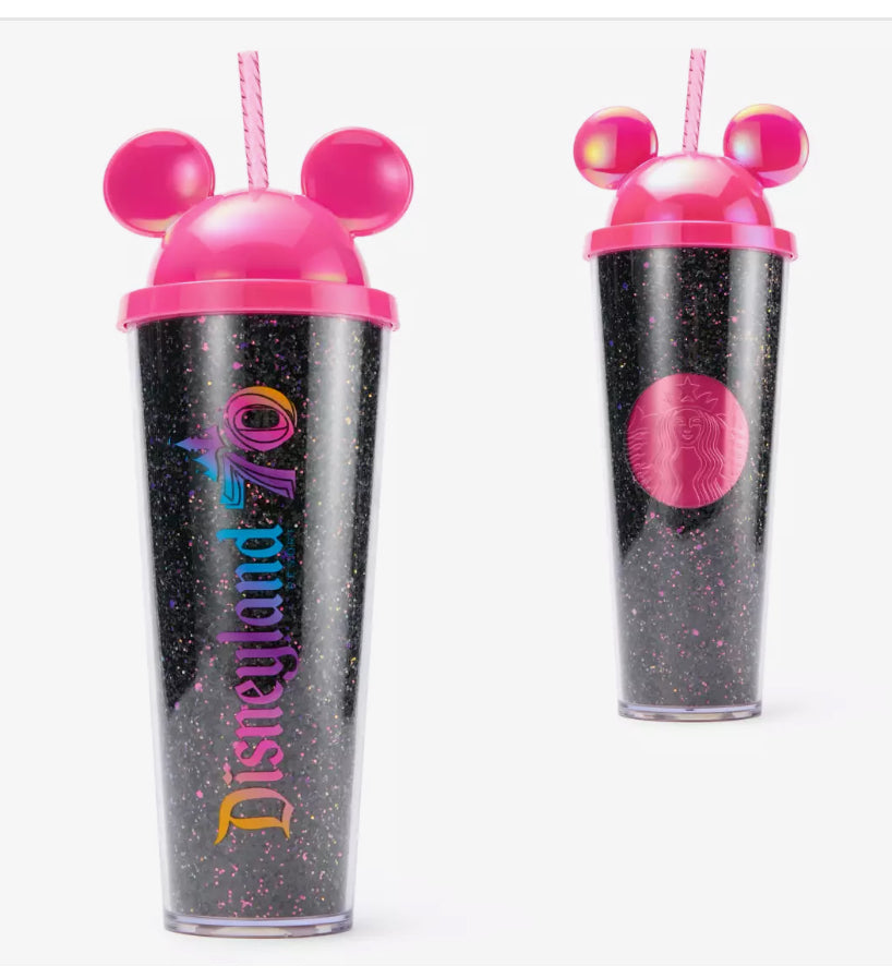 Disneyland 70th Anniversary Mickey Starbucks Tumbler