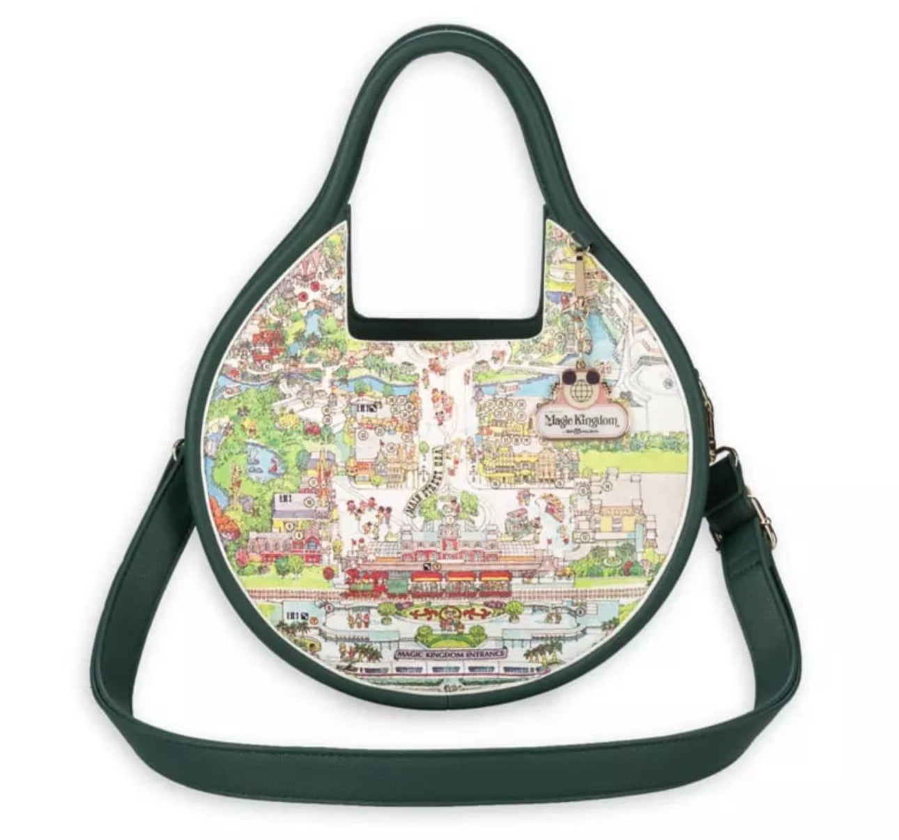 Disney World 50th Anniversary Retro Map Crossbody Purse Bag
