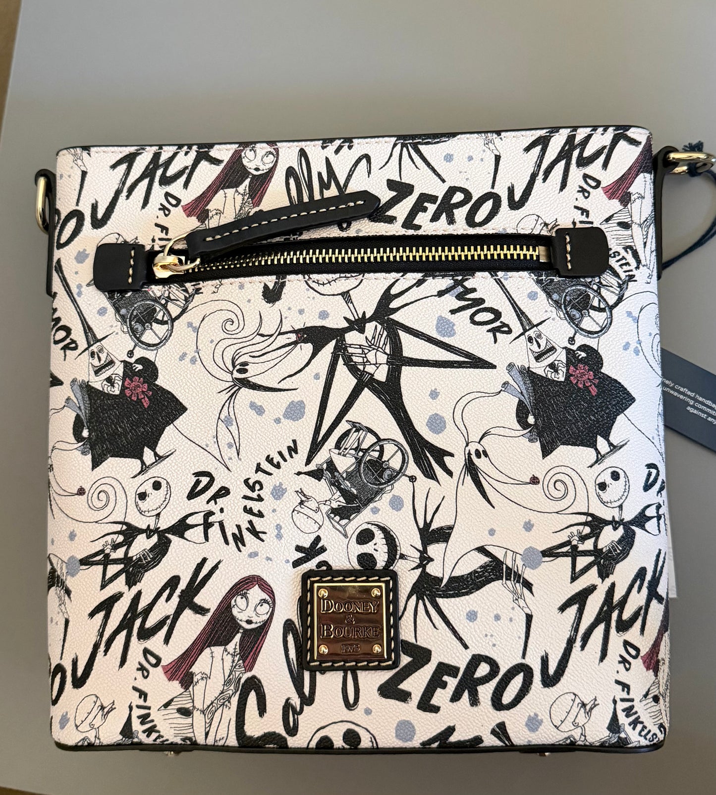 Disney Dooney & Bourke Nightmare Before Christmas Jack and Sally Crossbody Purse