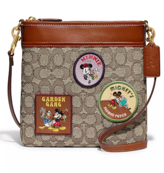 Disney Mickey & Friends “Garden Gang” COACH Kitt Crossbody Purse