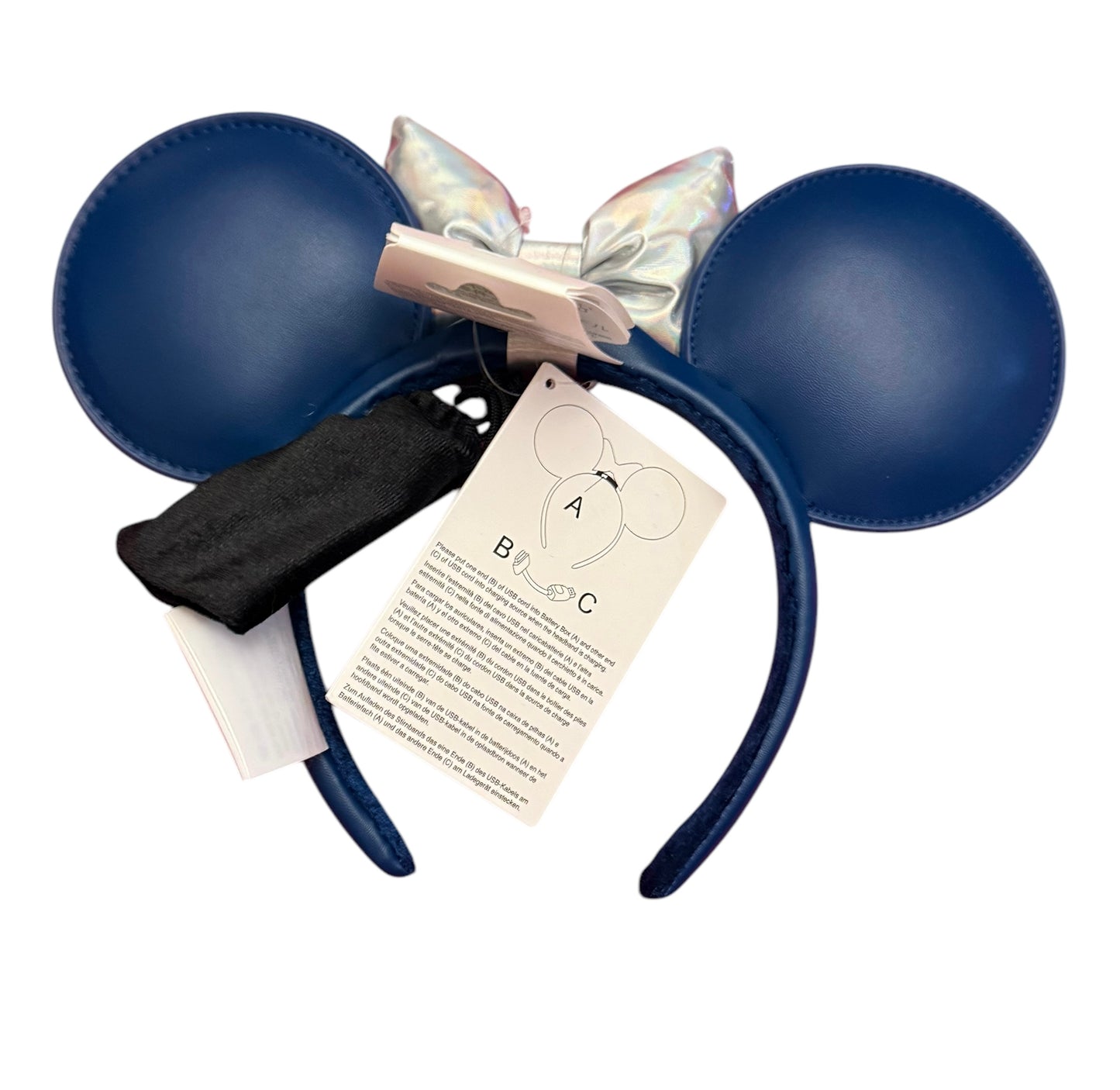 Disney Epcot Norway Minnie Ears Spaceship Earth Headband-Light Up
