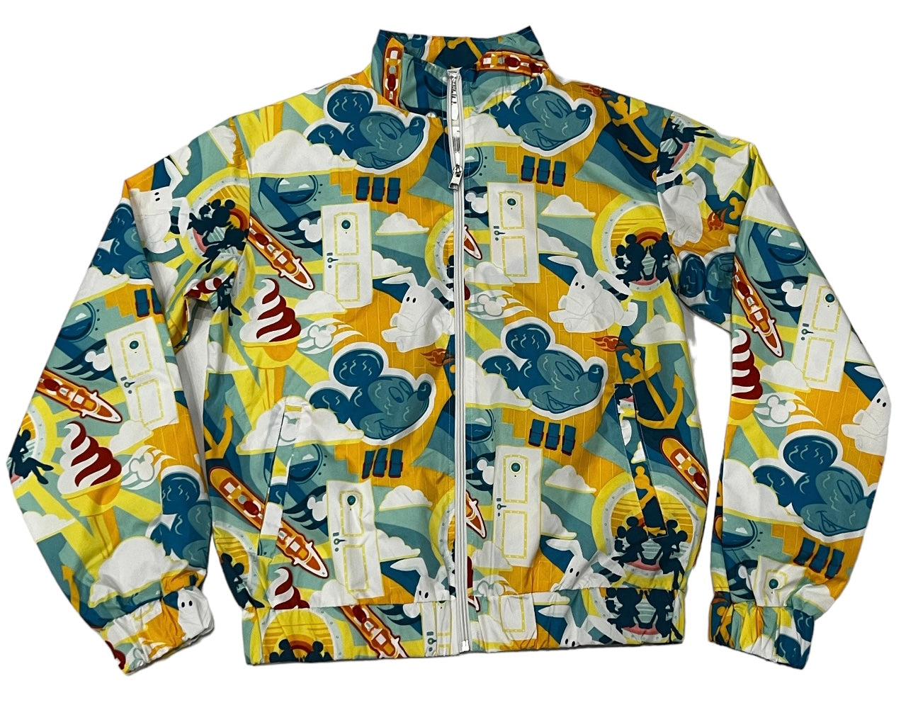 Disney Cruise Line DCL Mickey & Friends Nylon Zip Up Jacket