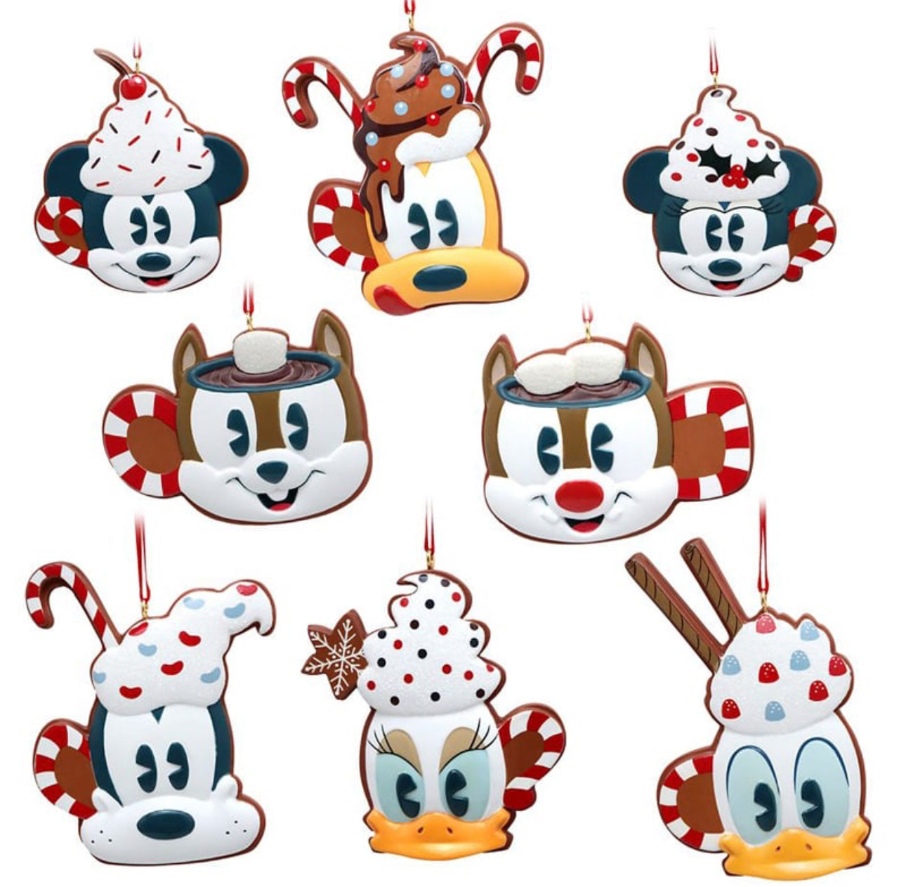 Disney Mickey & Friends Hot Cocoa Ornament Set