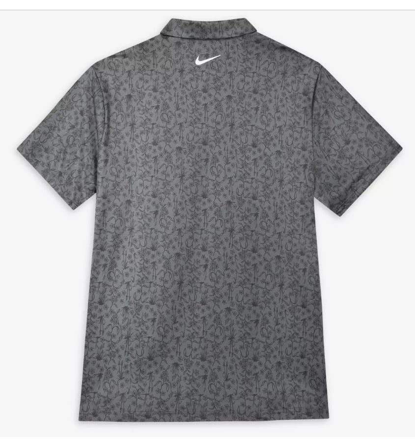 Disney Mickey Tour Nike Dri-Fit Polo Shirt for Men-Gray AOP Print