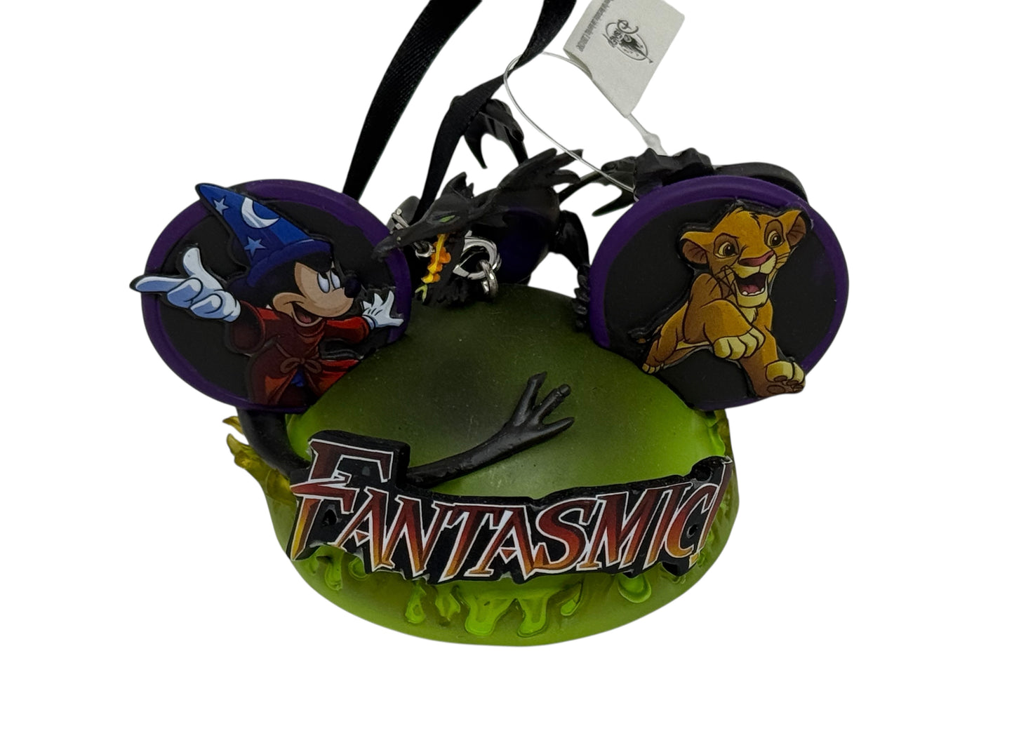 Disney Sorcerer Mickey Fantasmic Ear Hat Ornament