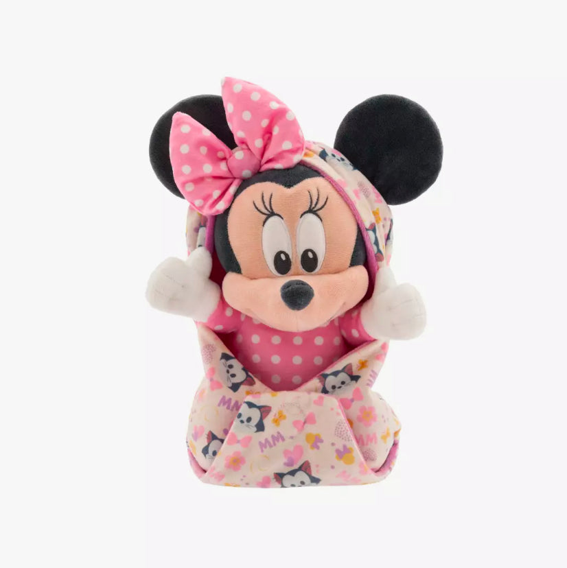 Disney Babies Minnie Plush in Hood Swaddle Blanket