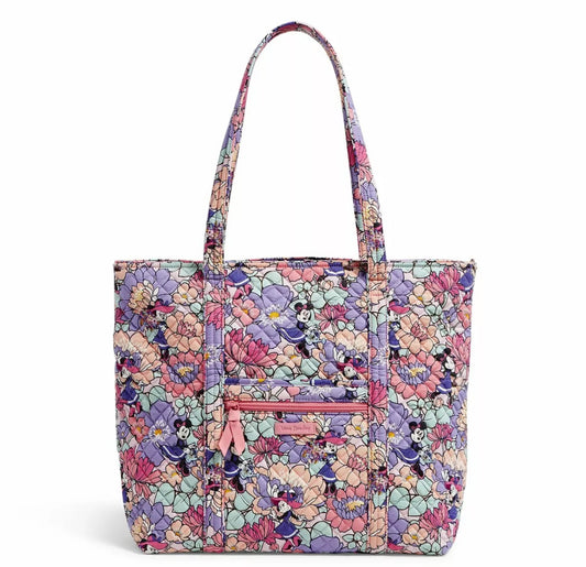 Vera Bradley Large Iconic Tote Disney Minnie Mouse Garden Party