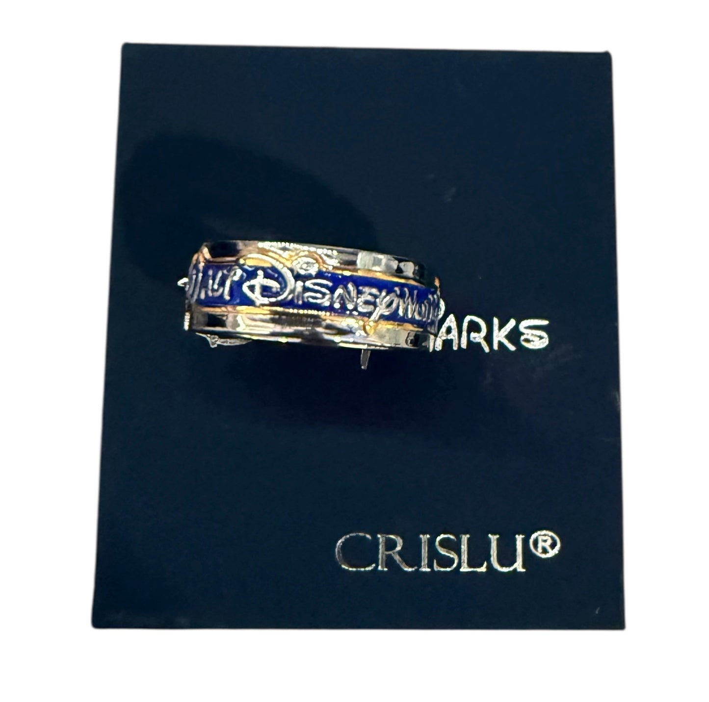 Walt Disney World Marquee Ring Crislu Signed Size 7