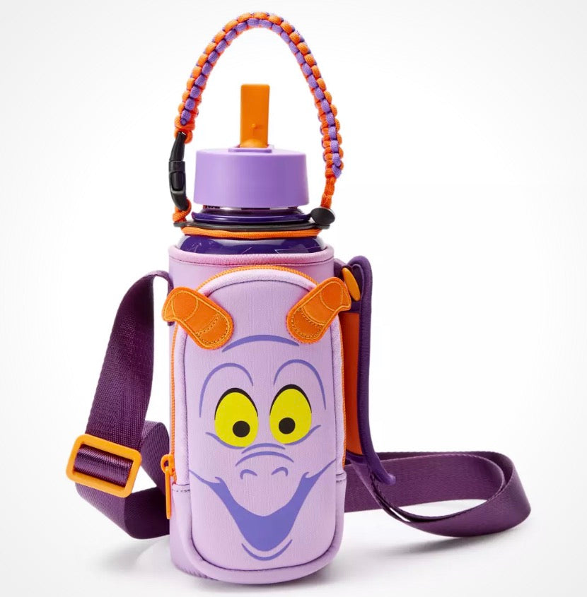 Disney Figment Stainless Steel Water Bottle and Carrier - EPCOT