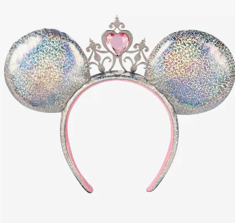 Disney Princess Iridescent Holographic Tiara Ears Headband