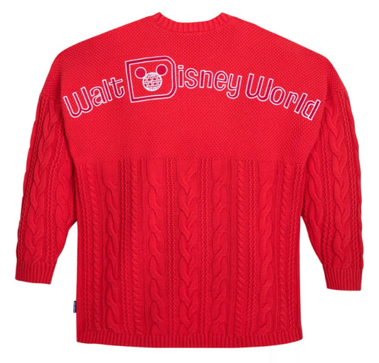 Walt Disney World Red Spirit Jersey Sweater