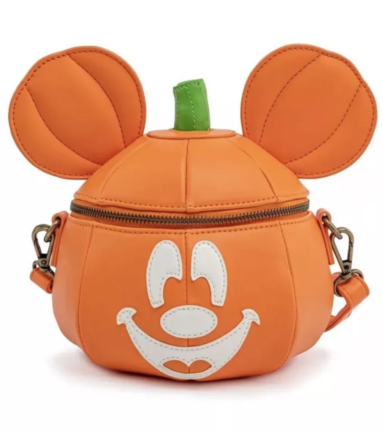 Disney Loungefly Mickey Jack-O-Lantern Pumpkin Glow in the dark Crossbody Bag