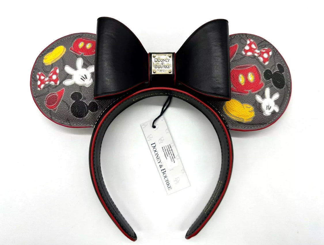 Disney Dooney & and Bourke Mickey Mania Body Parts Ears Headband NWT 2024