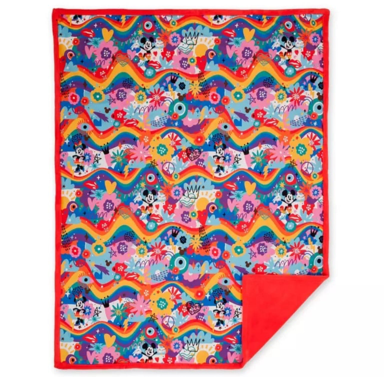 Disney Throw Blanket - Mickey & Minnie - Pride Rainbow Collection