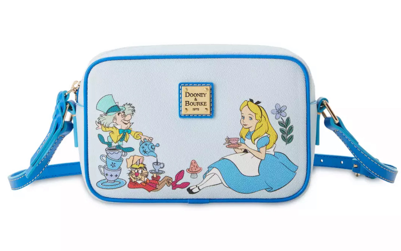 Disney Alice in Wonderland Dooney & Bourke Camera Crossbody Purse Bag