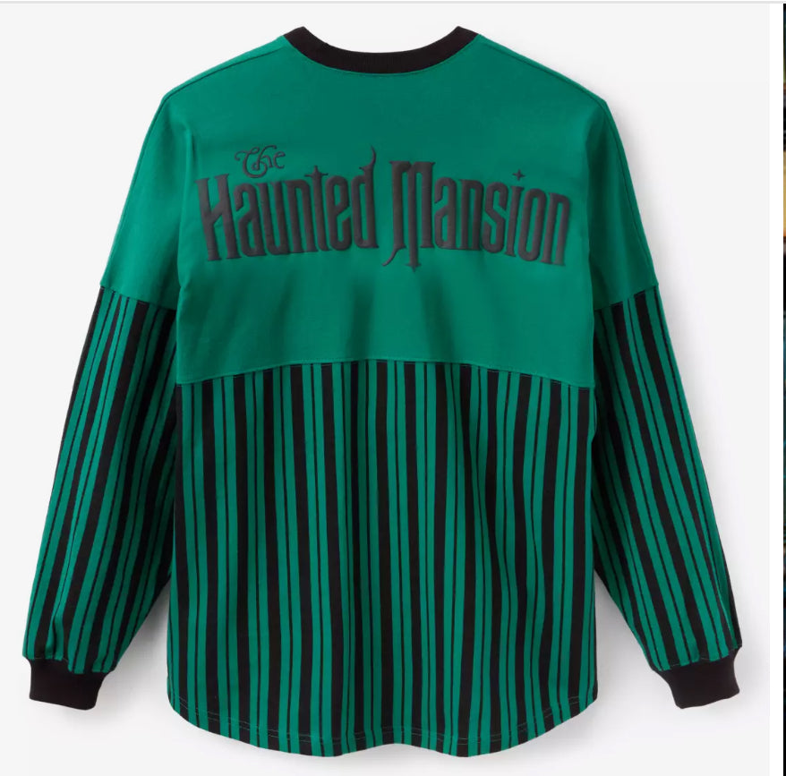 Disney Haunted Mansion Spirit Jersey-Green Stripe Ghost Host