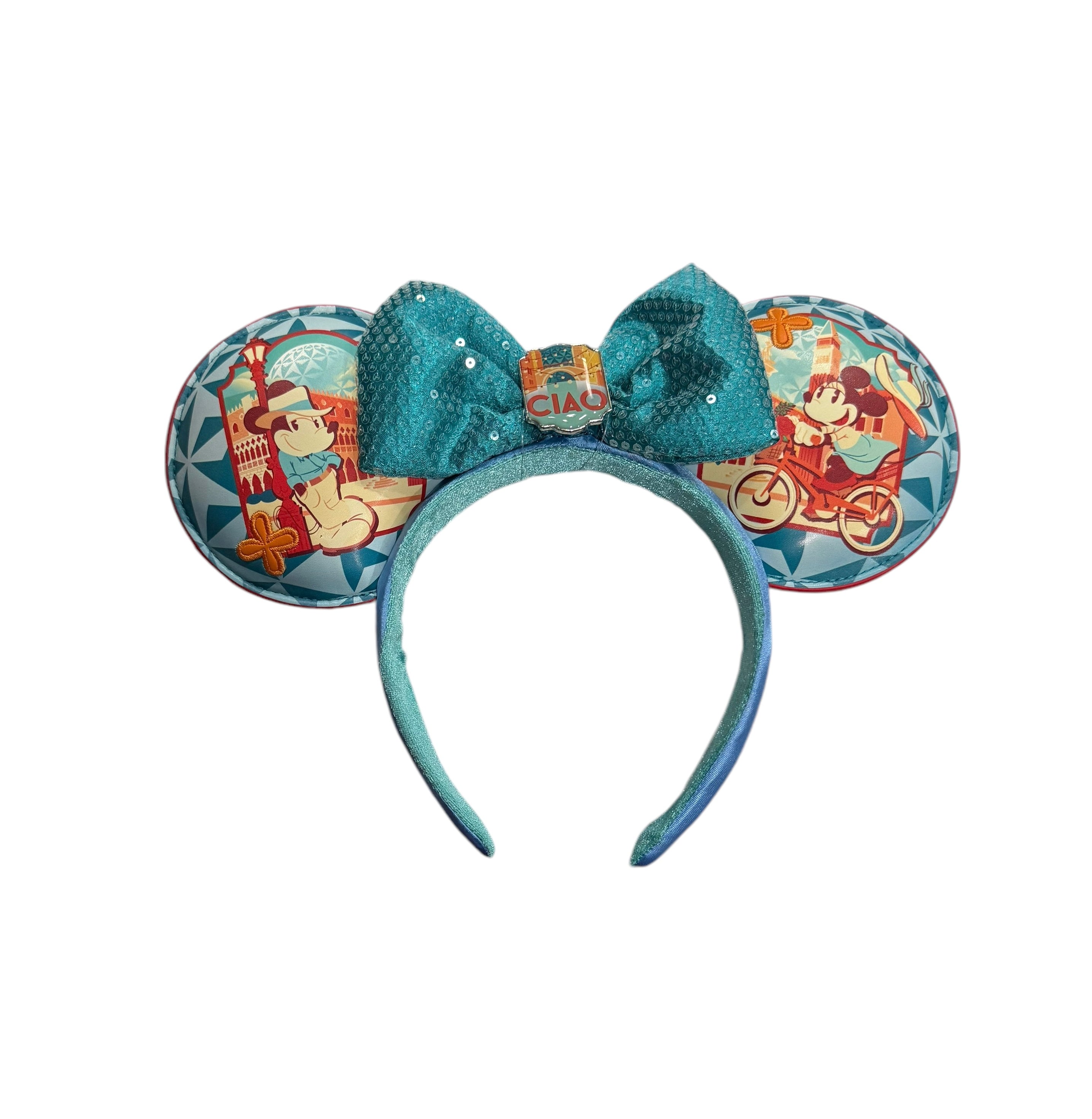 Popular Disney Epcot Spaceship Earth Light Up Ears Headband BNWT