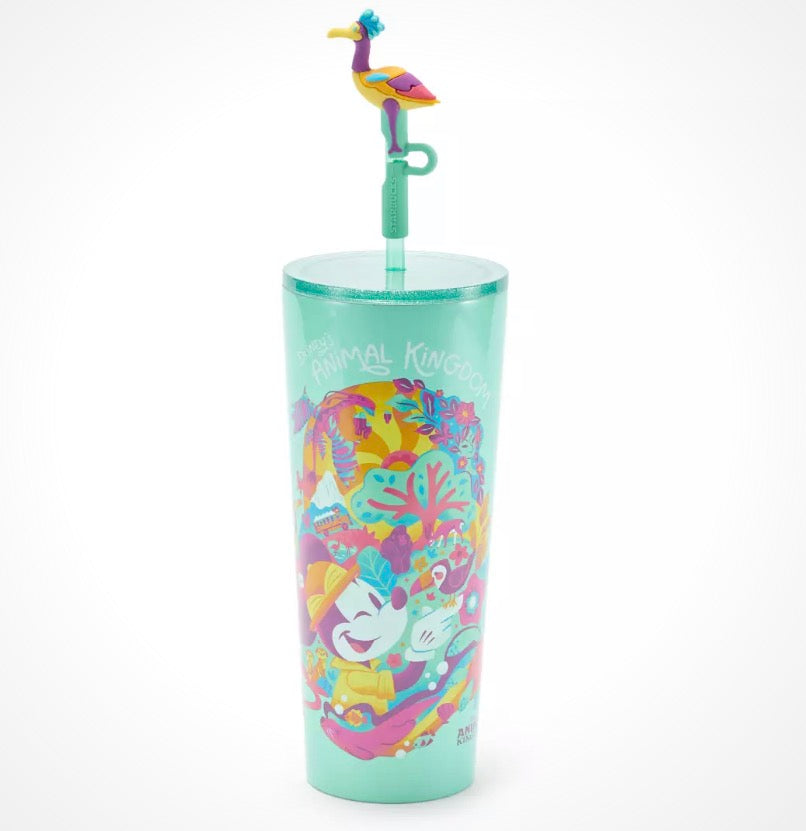 Disney World Starbucks Stainless Tumbler-Animal Kingdom-Green