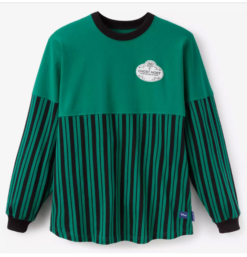 Disney Haunted Mansion Spirit Jersey-Green Stripe Ghost Host