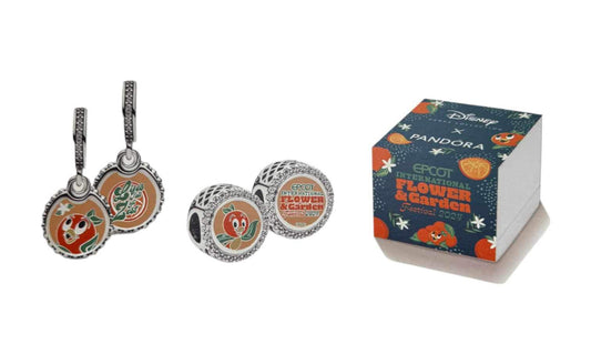 Disney Epcot Flower & Garden 2024 Orange Bird Flower Pandora 2 charm set