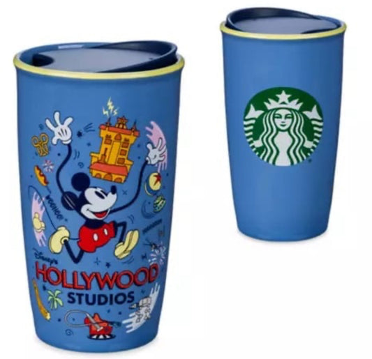 Disney Hollywood Studios Mickey Starbucks Ceramic Tumbler-Blue