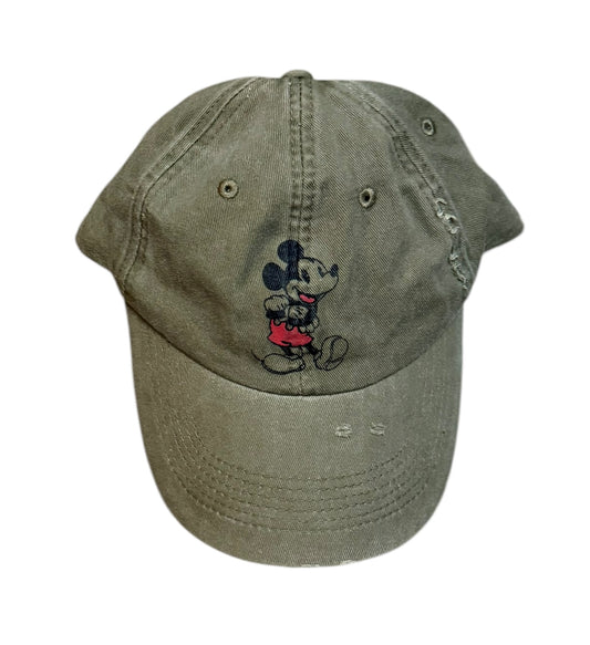Disney Mickey Cap Hat-sage olive Vintage Looking