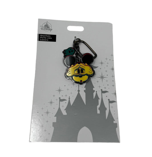 Disney Mickey Peeking Hands Ghost Keychain Clip