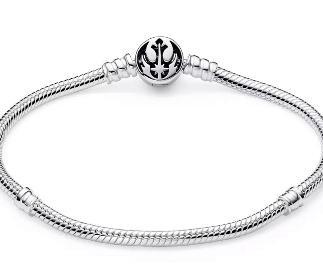 Disney Star Wars Rebel Alliance Pandora Snake Clip Bracelet 7.5”