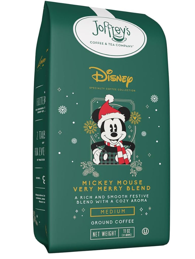 Joffrey's Coffee - Disney Mickey Mouse Very Merry Blend, Disney Specialty Coffee Collection