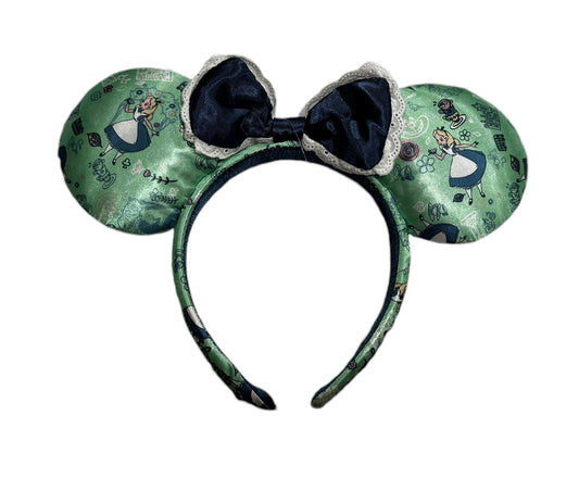 Disney Alice in Wonderland Satin Minnie Ear Headband