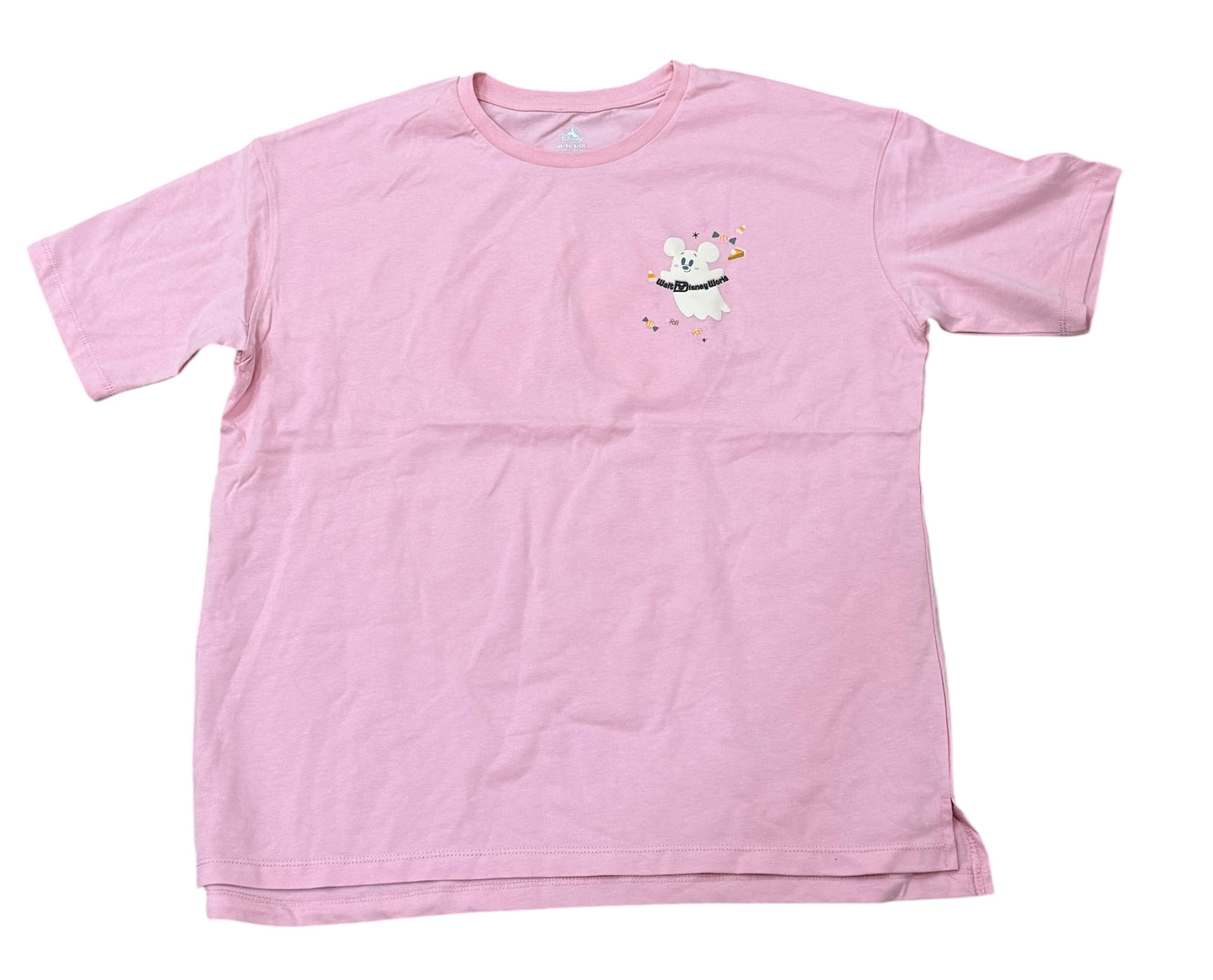 Walt Disney World Mickey Minnie Ghosts Shirt-Pink Faboolous