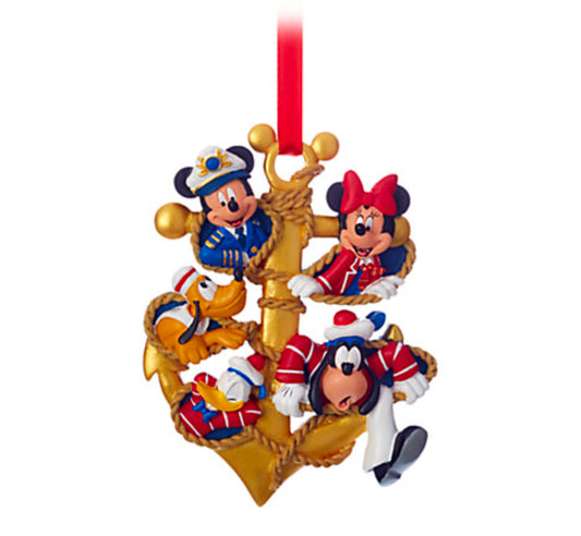 Disney Cruise Line Captain Mickey & Friends Anchor Ornament