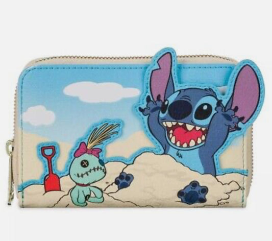 Disney Parks Loungefly Lilo & Stitch Scrump Beach  Wallet