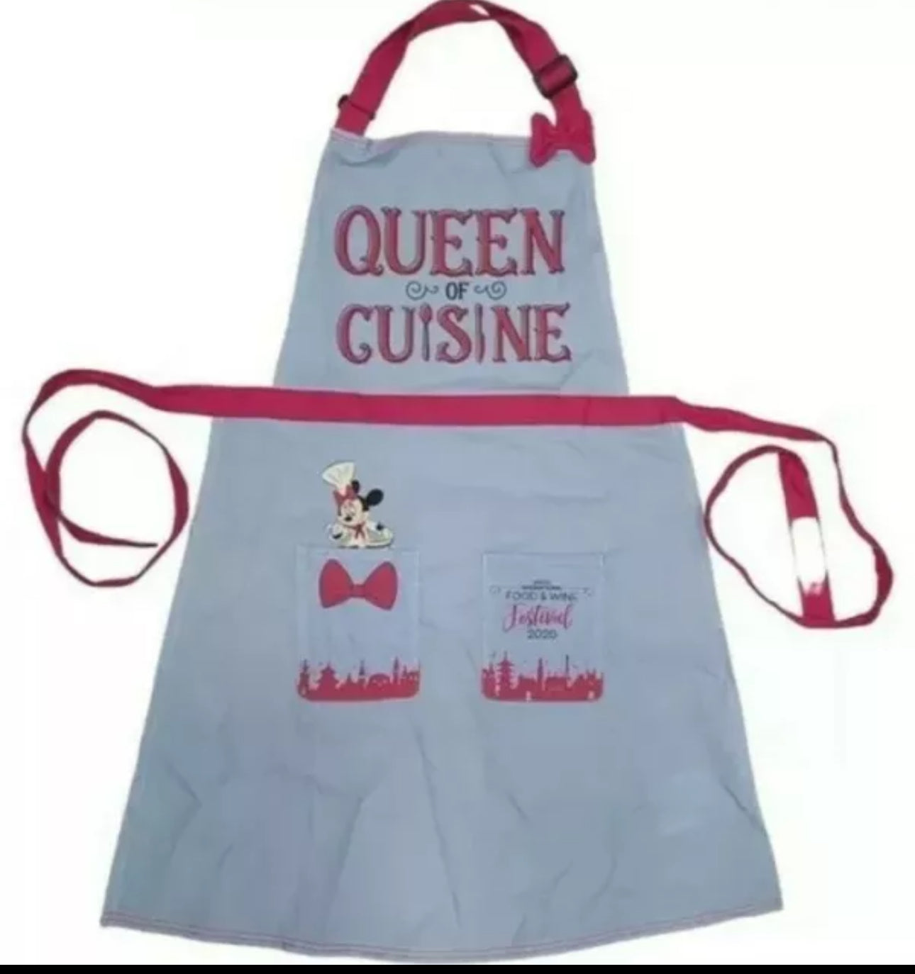 Disney Epcot Food and Wine Festival 2020 Queen of Cuisine Minnie Apron