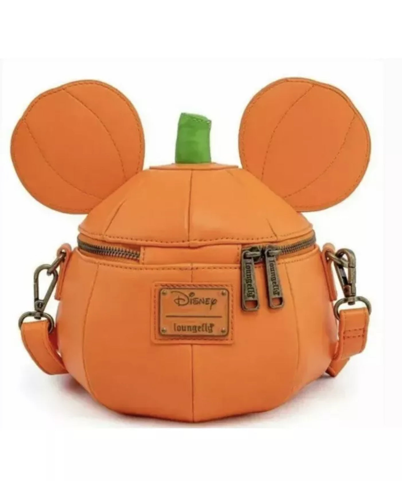 New! Loungefly outlet Glows in Dark Disney Mickey Pumpkin Crossbody Purse