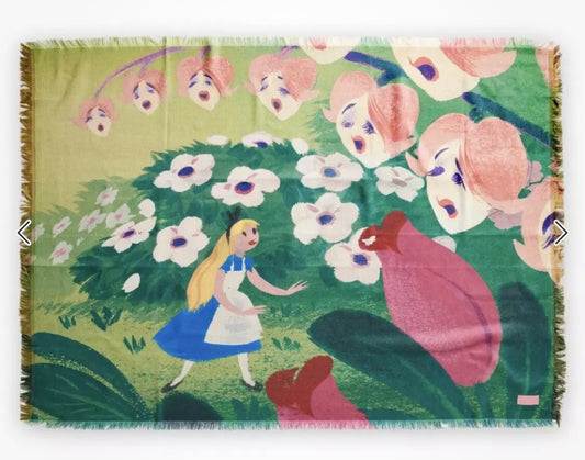 Disney Alice in Wonderland Mary Blair Throw Blanket