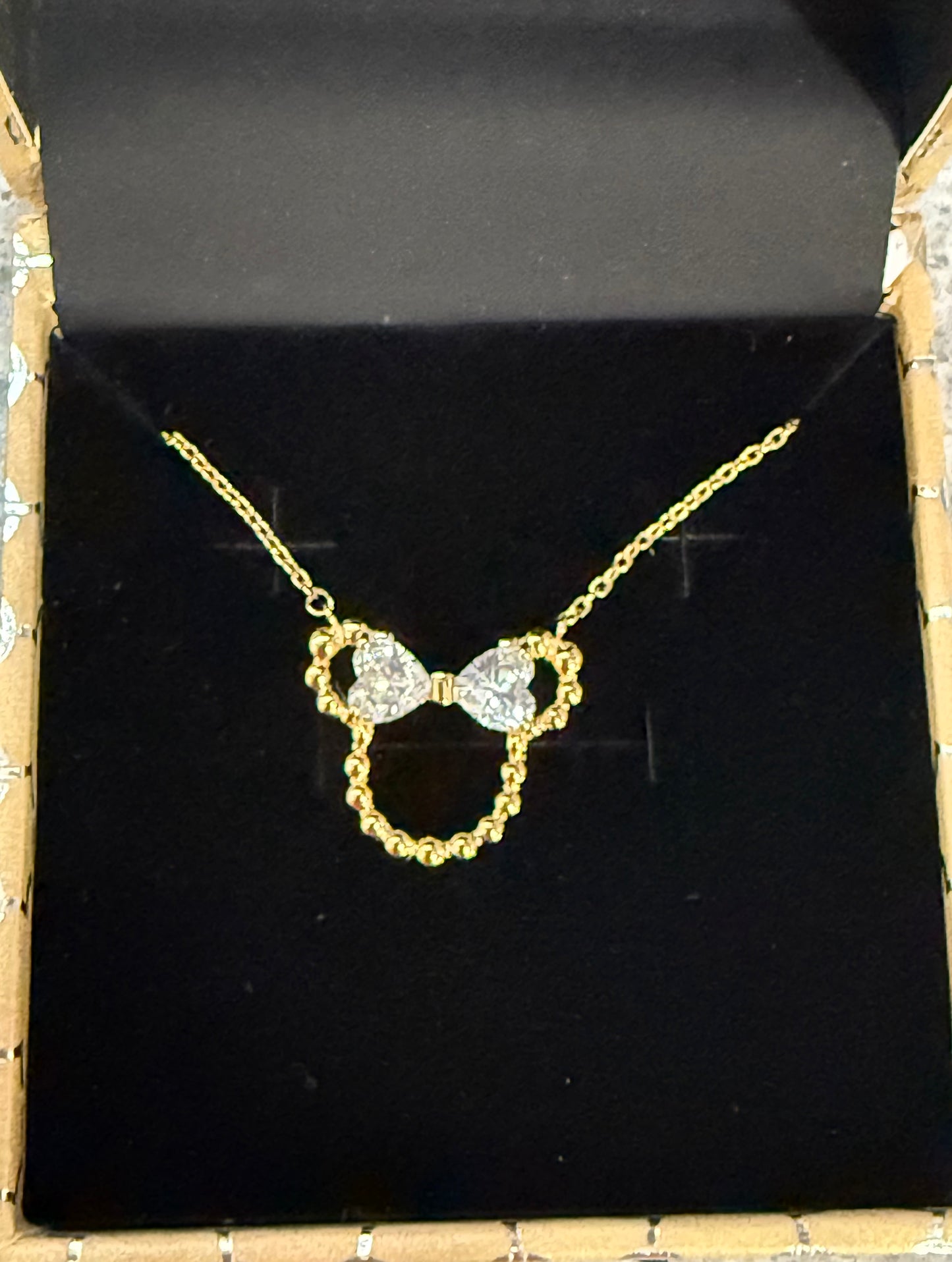 Disney Minnie Necklace by Rebecca Hook - Gold